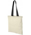 Nevada 100 g/m2 cotton tote bag coloured handles 7L