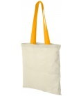 Nevada 100 g/m2 cotton tote bag coloured handles 7L