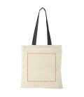 Nevada 100 g/m2 cotton tote bag coloured handles 7L