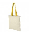 Nevada 100 g/m2 cotton tote bag coloured handles 7L