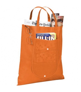 Maple buttoned foldable non-woven tote bag 8L