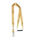 Oro ribbon lanyard with break-away closureOro ribbon lanyard with break-away closure PF Manufactured