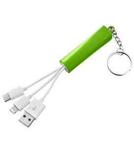 Route 3-in-1 light-up charging cable with keychainRoute 3-in-1 light-up charging cable with keychain Bullet