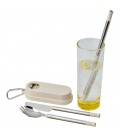 Giles wheat straw cutlery set with bottle openerGiles wheat straw cutlery set with bottle opener Bullet