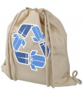 Pheebs 210 g/m2 recycled cotton drawstring backpackPheebs 210 g/m2 recycled cotton drawstring backpack Bullet