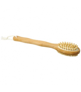 Orion 2-function bamboo shower brush and massager