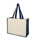 Varai 320 g/m2 canvas and jute shopping tote bag 23L