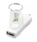 Swivel USB-Autoadapter-SchlüsselanhängerSwivel USB-Autoadapter-Schlüsselanhänger Bullet